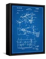 Basketball Goal With Backboard Patent 1960-null-Framed Stretched Canvas