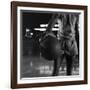 Basketball Held by Player Wilt Chamberlain, 1956-Frank Scherschel-Framed Photographic Print