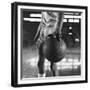 Basketball Held by Player Wilt Chamberlain, 1956-Frank Scherschel-Framed Photographic Print