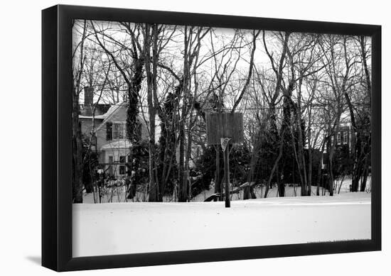 Basketball Hoop Sag Harbor NY-null-Framed Poster