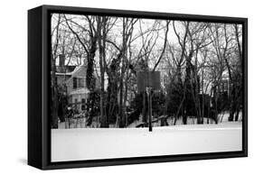 Basketball Hoop Sag Harbor NY-null-Framed Stretched Canvas