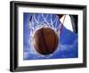 Basketball in Hoop-Mitch Diamond-Framed Photographic Print