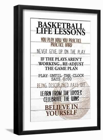 Basketball Life-Kimberly Allen-Framed Art Print