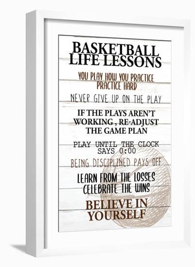 Basketball Life-Kimberly Allen-Framed Art Print