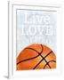 Basketball Love-Marcus Prime-Framed Art Print