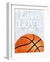 Basketball Love-Marcus Prime-Framed Art Print