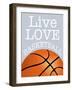 Basketball Love-Marcus Prime-Framed Art Print