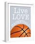 Basketball Love-Marcus Prime-Framed Art Print