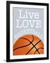 Basketball Love-Marcus Prime-Framed Art Print