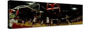 Basketball Match in Progress, Chicago Stadium, Chicago, Cook County, Illinois, USA-null-Stretched Canvas