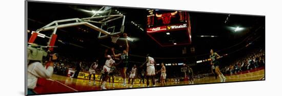 Basketball Match in Progress, Chicago Stadium, Chicago, Cook County, Illinois, USA-null-Mounted Photographic Print