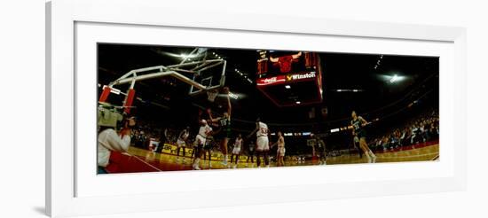 Basketball Match in Progress, Chicago Stadium, Chicago, Cook County, Illinois, USA-null-Framed Photographic Print