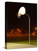 Basketball Net and Court-null-Stretched Canvas
