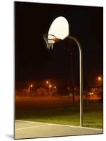 Basketball Net and Court-null-Mounted Photographic Print