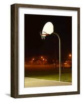 Basketball Net and Court-null-Framed Photographic Print