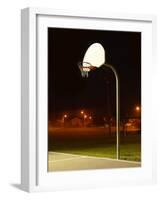 Basketball Net and Court-null-Framed Photographic Print