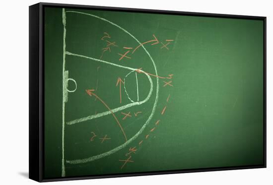 Basketball Plan-oersin-Framed Stretched Canvas