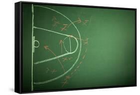 Basketball Plan-oersin-Framed Stretched Canvas