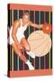 Basketball Player Dribbling-null-Stretched Canvas