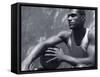Basketball Player Resting-null-Framed Stretched Canvas