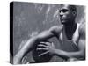 Basketball Player Resting-null-Stretched Canvas