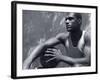 Basketball Player Resting-null-Framed Photographic Print