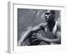 Basketball Player Resting-null-Framed Photographic Print