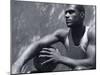 Basketball Player Resting-null-Mounted Photographic Print