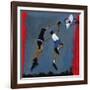 Basketball players, 2009-Paul Powis-Framed Giclee Print