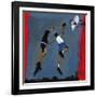 Basketball players, 2009-Paul Powis-Framed Giclee Print