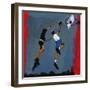 Basketball players, 2009-Paul Powis-Framed Giclee Print