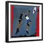 Basketball players, 2009-Paul Powis-Framed Giclee Print