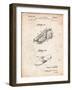 Basketball Shoes 1968 Patent-Cole Borders-Framed Art Print