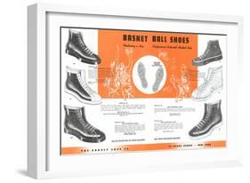 Basketball Shoes-null-Framed Premium Giclee Print