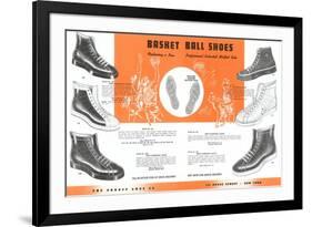 Basketball Shoes-null-Framed Art Print