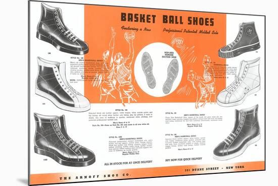 Basketball Shoes-null-Mounted Art Print