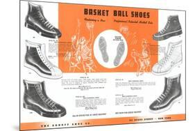 Basketball Shoes-null-Mounted Art Print