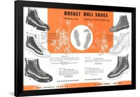 Basketball Shoes-null-Framed Art Print