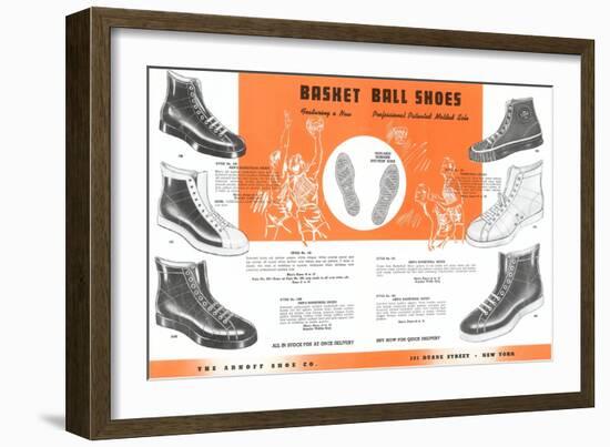 Basketball Shoes-null-Framed Art Print