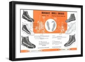 Basketball Shoes-null-Framed Art Print