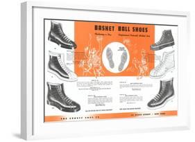 Basketball Shoes-null-Framed Art Print