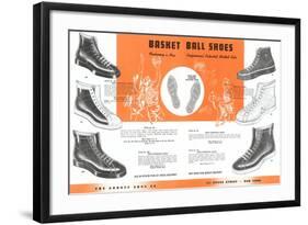 Basketball Shoes-null-Framed Art Print