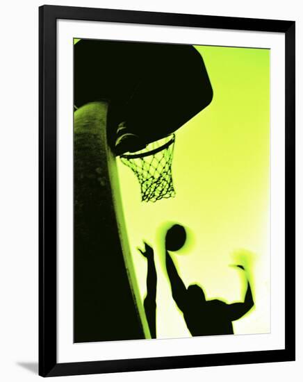 Basketball Silhouette-null-Framed Photographic Print