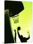 Basketball Silhouette-null-Mounted Photographic Print
