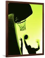 Basketball Silhouette-null-Framed Photographic Print