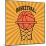 Basketball Sport Design-Jemastock-Mounted Art Print