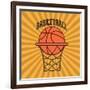 Basketball Sport Design-Jemastock-Framed Art Print