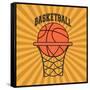 Basketball Sport Design-Jemastock-Framed Stretched Canvas