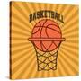 Basketball Sport Design-Jemastock-Stretched Canvas