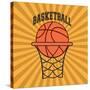 Basketball Sport Design-Jemastock-Stretched Canvas